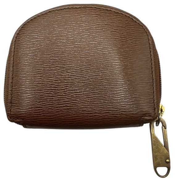 CHRISTIAN DIOR Textured brown zippy coin purse - UNISEX - Picture 2 of 7